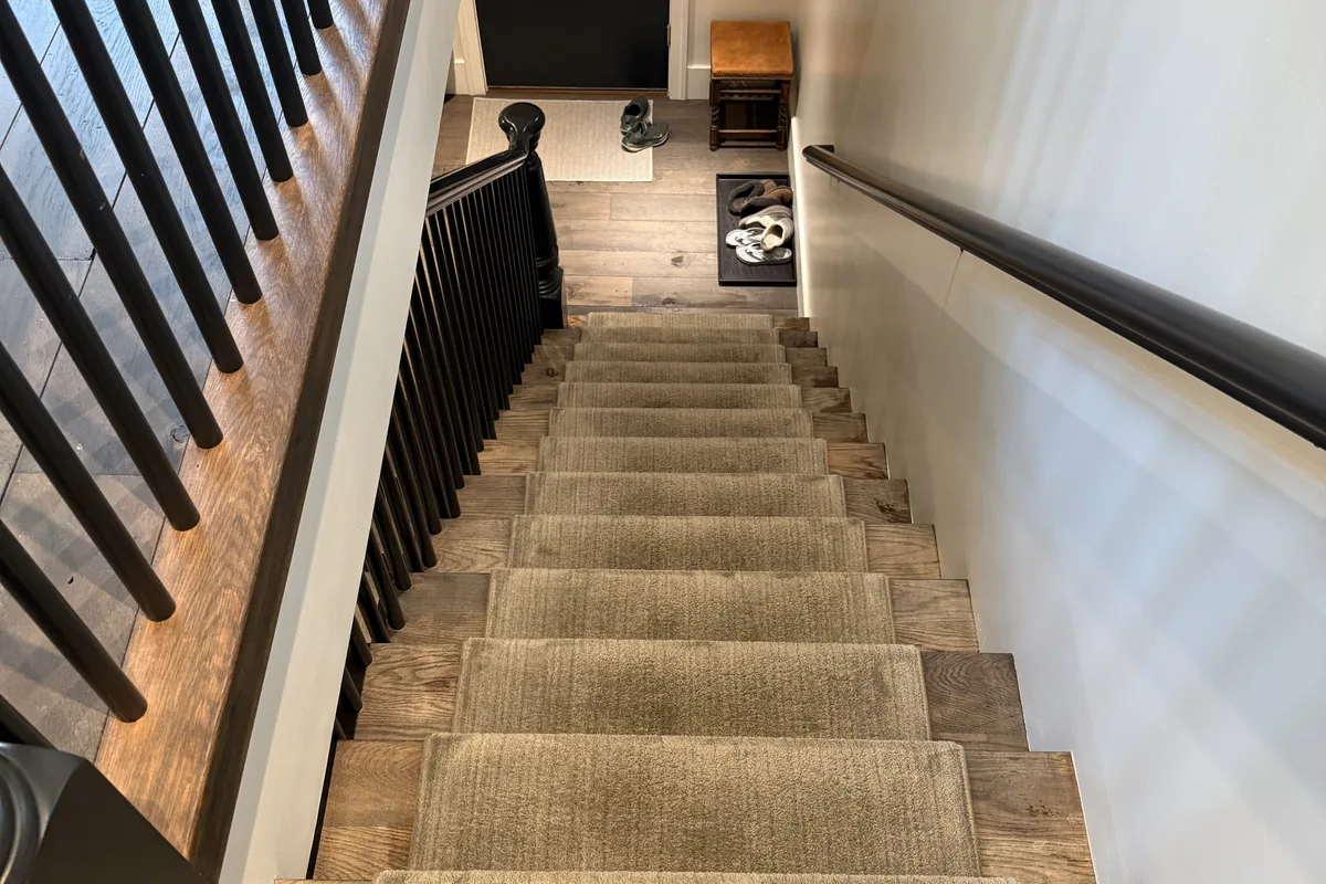 Stained carpet before cleaning in Chicago
