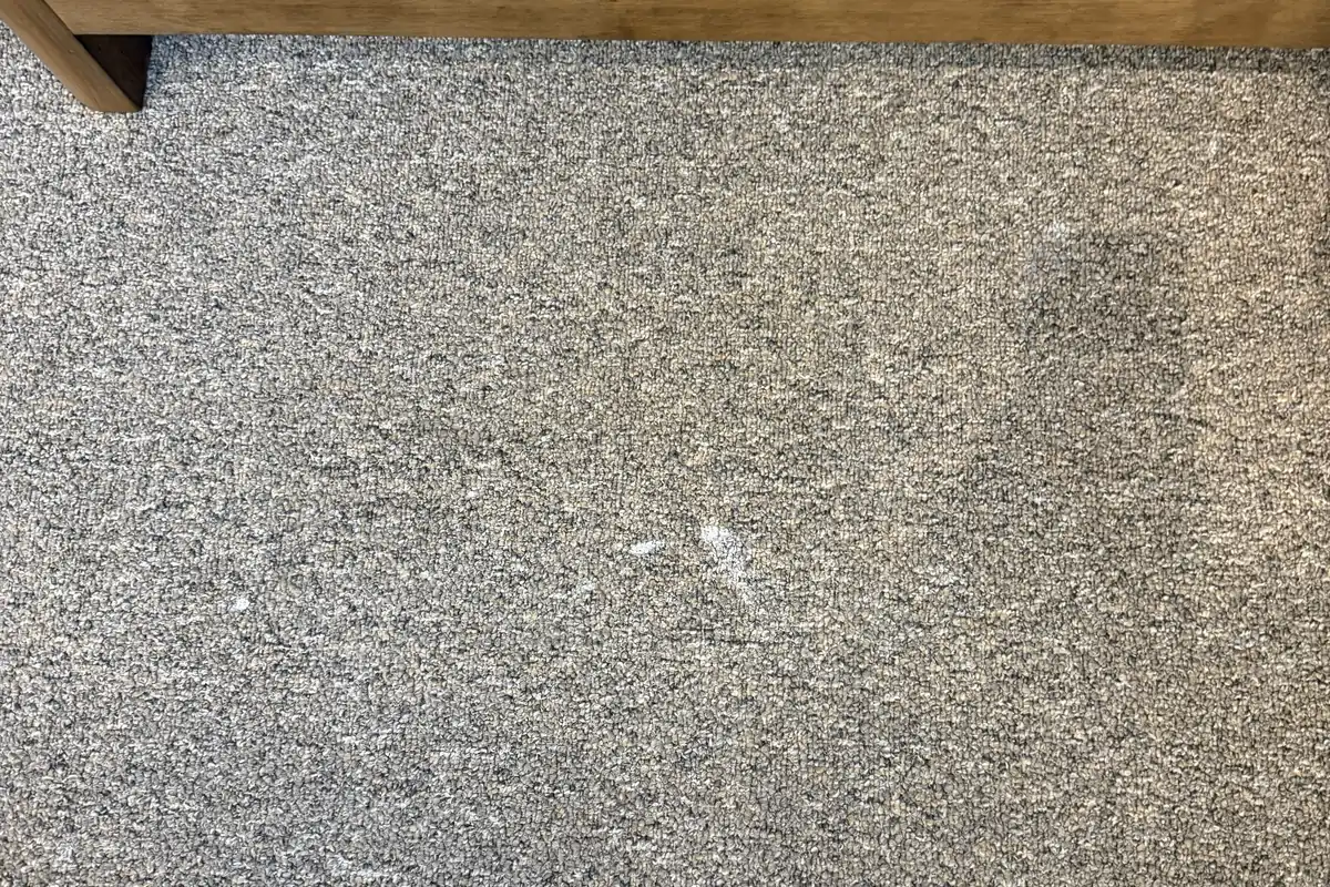 Stained carpet before cleaning in Naperville
