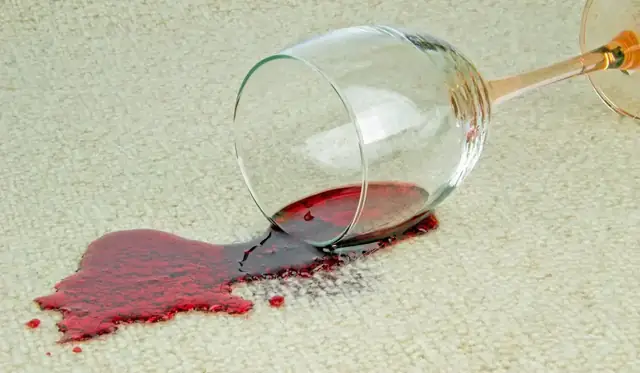 Red wine stain removal