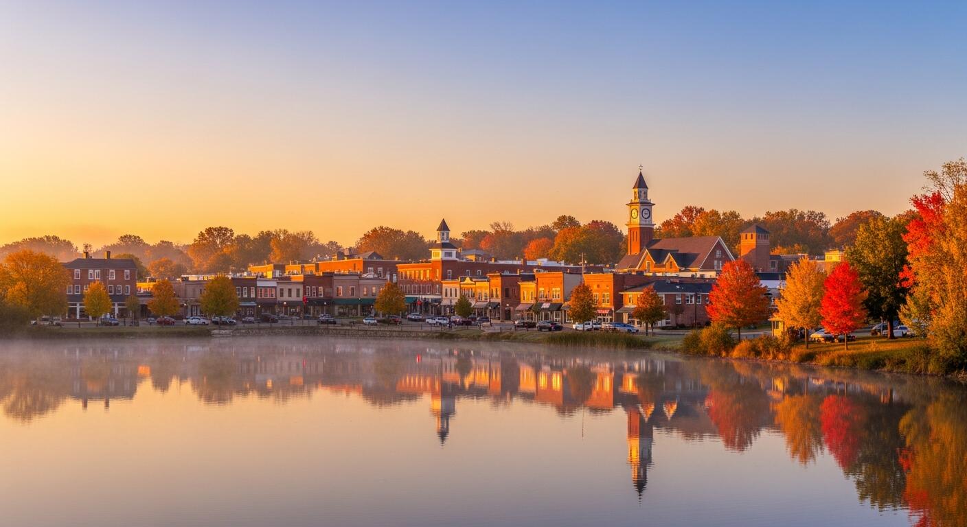 Bangs Lake and downtown Wauconda IL — carpet cleaning service area